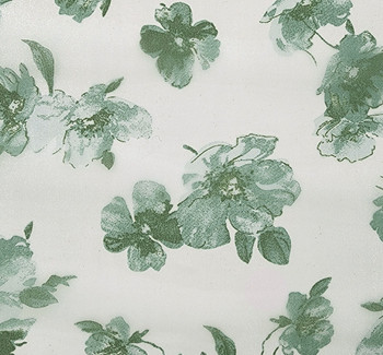 Satin Organza 1D1320 Off White Green Fabric, 56/57" wide - fabric detail view 2