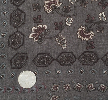 Rayon Crinkle 1D1601 Warm Gray Fabric, 50/52" wide - fabric detail view 2