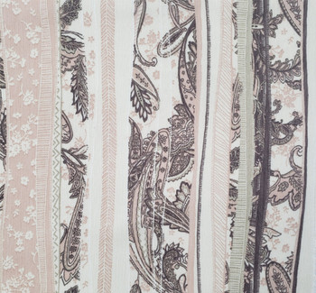Yoryu Chiffon 1D1663 Neutral Fabric, 56/58" wide - fabric detail view 2