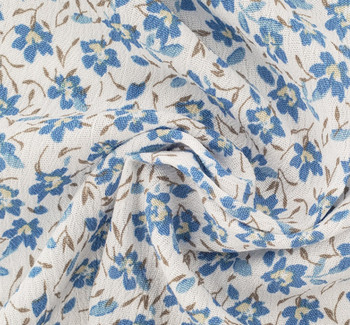 Rayon Crinkle 1D1435 Ultramarine Fabric, 50/52" wide - fabric detail view 2