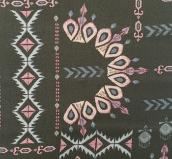 Rayon Crinkle 1D1639 Deep Gray Fabric, 50/52" wide - fabric detail view 2