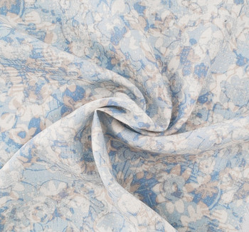 Rayon Slub 1D1673 Sky Gray Fabric, 55/56" wide - fabric product image