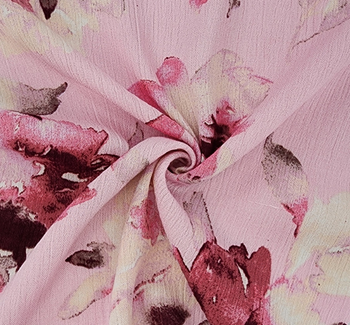 Rayon Crinkle 1D1498 Dusty Pink Fabric, 50/52" wide - fabric product image