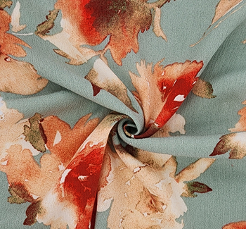 Rayon Crinkle 1D1498 Laurel Green Fabric, 50/52" wide - fabric product image