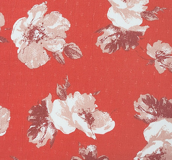 Yoryu Jacquard 1D1320 Orange Fabric, 57/58" wide - fabric detail view 2