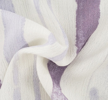 Rayon Crinkle 1D1263 Lilac Ivory Fabric, 50/52" wide - fabric detail view 2