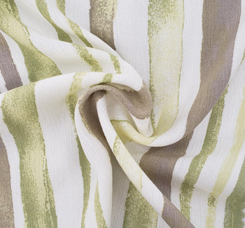 Rayon Crinkle 1D1263 Lime Ivory Fabric, 50/52" wide - fabric detail view 3