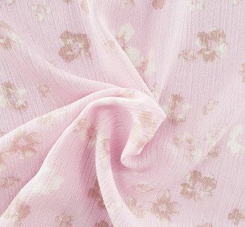 Rayon Crinkle 1D1180 Pink Fabric, 50/52" wide - fabric product image