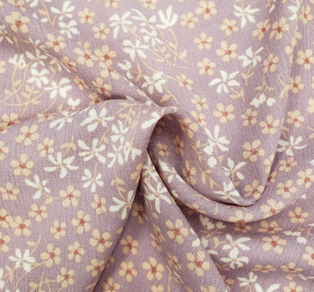 Rayon Crinkle 1D1647 Pale Mauve Fabric, 50/52" wide - fabric detail view 3
