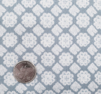 Rayon Crinkle 1D1229 Blue/Off White Fabric, 50/52" wide - fabric detail view 2