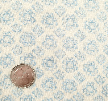 Rayon Crinkle 1D1229 Off White/Blue Fabric, 50/52" wide - fabric detail view 2