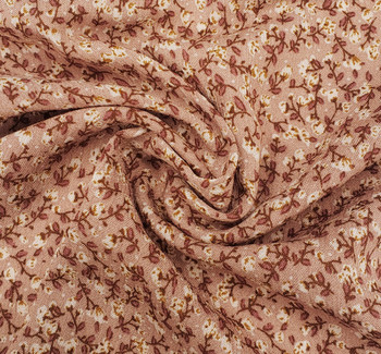 Rayon Crinkle 1D423 Sandstone Fabric, 50/52" wide - fabric detail view 3