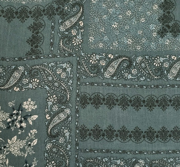 Rayon Crinkle 1D1478 Agave Green Fabric, 50/52" wide - fabric detail view 2