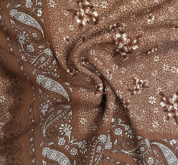 Rayon Crinkle 1D1478 Rustic Brown Fabric, 50/52" wide - fabric product image