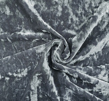 Stretch Velvet Crushed Ice Denim Fabric, 58/60" wide - fabric product image