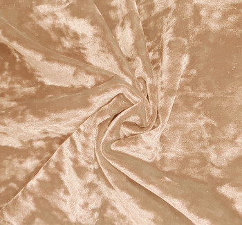 Stretch Velvet Crushed Blush Fabric, 58/60" wide - fabric product image