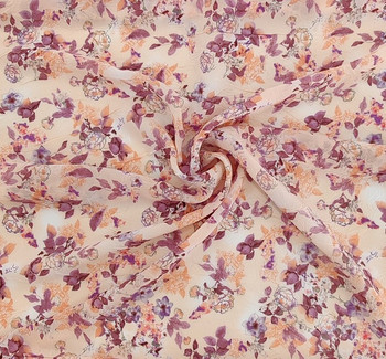 Chiffon Crinkle Print D#849-13121 Color 003 fabric by the yard, 53 inches wide