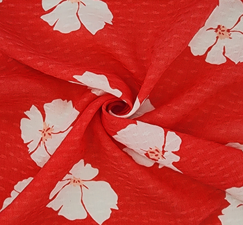 Rayon Jacquard Dobby Dot 1D1104 Coral Rayon Jacquard Dobby Dot 1D1104 Coral