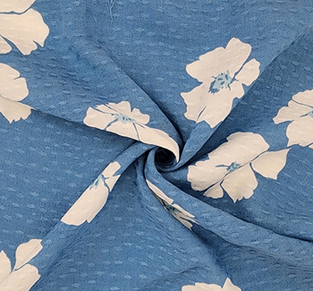 Rayon Jacquard Dobby Dot 1D1104 Blue Rayon Jacquard Dobby Dot 1D1104 Blue