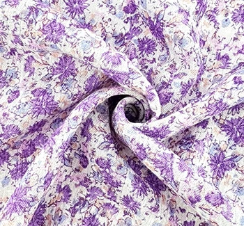 Rayon Crinkle 1D1633 Violet fabric by the yard, 50/52 inches wide