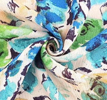 Rayon Crinkle 1D1875 Turquoise