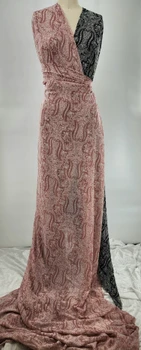 Chelsea Chiffon 1D1697 Rose fabric color and pattern detail, 58/60 inches wide