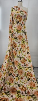 Rayon Crinkle 1D1800 Neutral fabric color and pattern detail, 50/52 inches wide