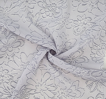 Hi-Multi Chiffon 1D1322 Gray fabric by the yard, 58/60 inches wide