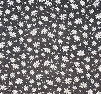 Hi-Multi Chiffon 1D1341 Black/Ivory fabric color and pattern detail, 58/60 inches wide