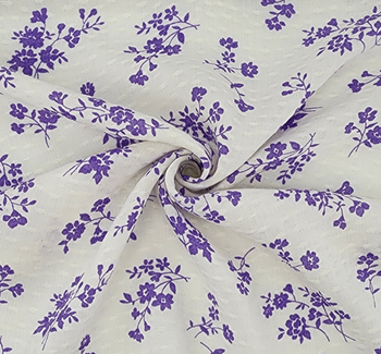 Rayon Jacquard Dobby Dot 1D1272 Off White/Purple fabric by the yard, 53/54 inches wide