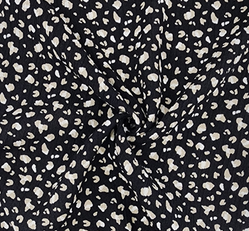 Rayon Crinkle 1D1167 Black/Taupe Rayon Crinkle 1D1167 Black/Taupe