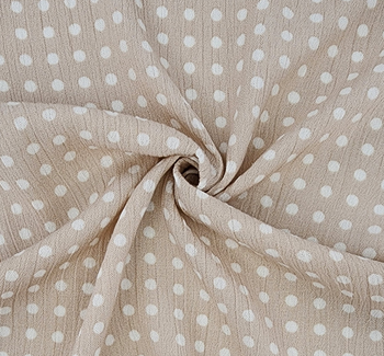 Rayon Crinkle 1D1234 Taupe