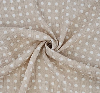 Rayon Crinkle 1D1234 Taupe fabric by the yard, 50/52 inches wide