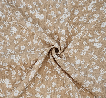 Rayon Crinkle 1D1414 Taupe fabric by the yard, 50/52 inches wide
