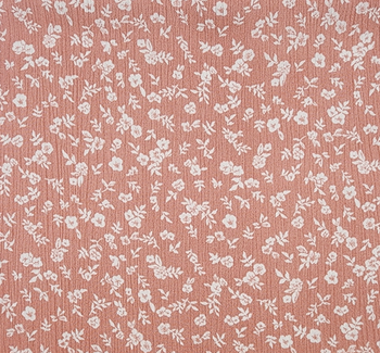Rayon Crinkle 1D1414 Coral Cloud