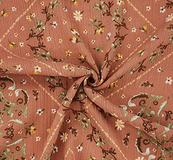 Rayon Crinkle 1D1655 Canyon Sunset