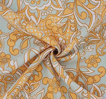 Rayon Crinkle 1D1675 Yellow