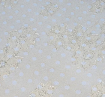 Floral Jacquard Chiffon 1D1234 Banana fabric color and pattern detail, 57/58 inches wide