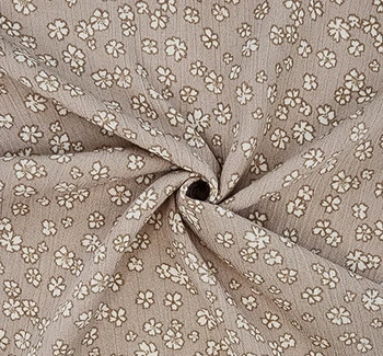 Rayon Crinkle 1D1628 Cement fabric by the yard, 50/52 inches wide