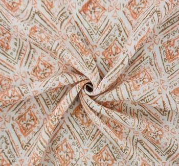 Rayon Crinkle 1D1795 Orange fabric by the yard, 50/52 inches wide