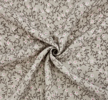 Rayon Crinkle 1D1645 Cement fabric by the yard, 50/52 inches wide