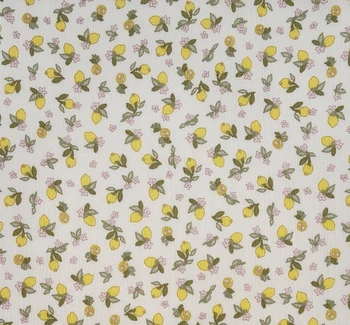 Rayon Crinkle 1D1650 Lemon fabric color and pattern detail, 50/52 inches wide