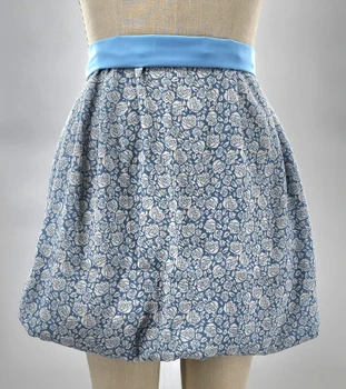Rayon Crinkle 1D1782 Soft Blue fabric color and pattern detail, 50/52 inches wide