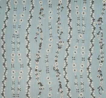 Rayon Crinkle 1D1652 Sky Gray fabric color and pattern detail, 50/52 inches wide