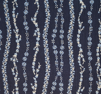 Rayon Crinkle 1D1652 Navy Blue Rayon Crinkle 1D1652 Navy Blue
