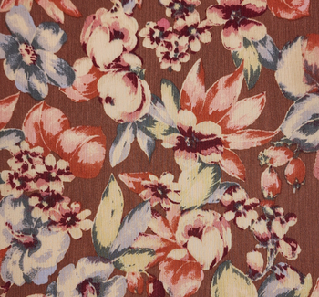 Rayon Crinkle 1D1533 Clay/Mauve