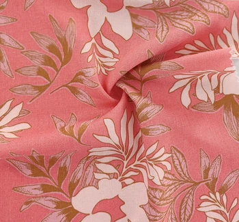 Rayon Linen 1D1943 Burnt Coral fabric by the yard, 51/53 inches wide