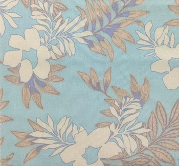 Rayon Linen 1D1943 Blue Glow fabric color and pattern detail, 51/53 inches wide