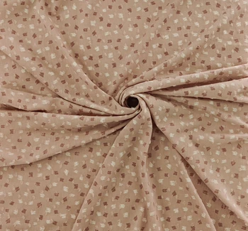 T/R Knit Dot 1D1383 Pastel Coral fabric by the yard, 60/62 inches wide