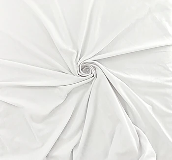 Modal Jersey Rayon-Spandex White fabric by the yard, 58/60 inches wide